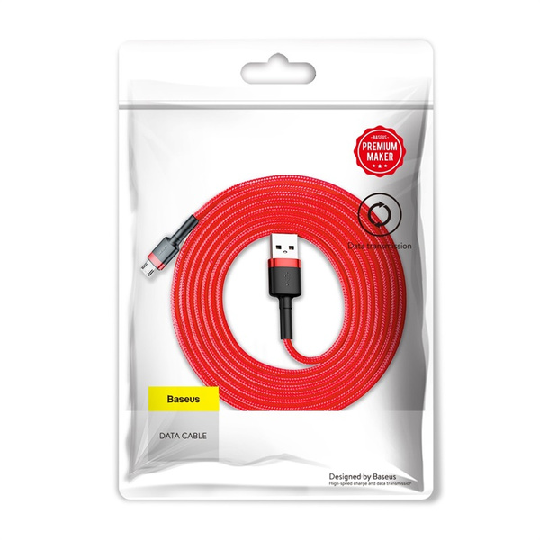 Kabel Baseus Cafule Cable CAMKLF-C09 USB-A / micro USB 1.5A 2 m - czerwony