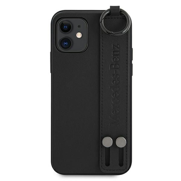 Etui Mercedes Strap Line na iPhone 12 mini - czarne