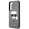 KARL LAGERFELD KLHCS22SSAKHSL S901 S22 SREBRNY/SILVER HARDCASE SAFFIANO IKONIK KARL`S HEAD
