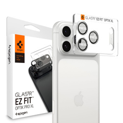 OSŁONA APARATU SPIGEN OPTIK PRO XL GLAS.TR ”EZ FIT” CAMERA PROTECTOR IPHONE 17 PRO MAX SILVER
