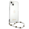 Guess GUHCP13SKPSWH iPhone 13 mini 5,4"Transparent hardcase White Pearl