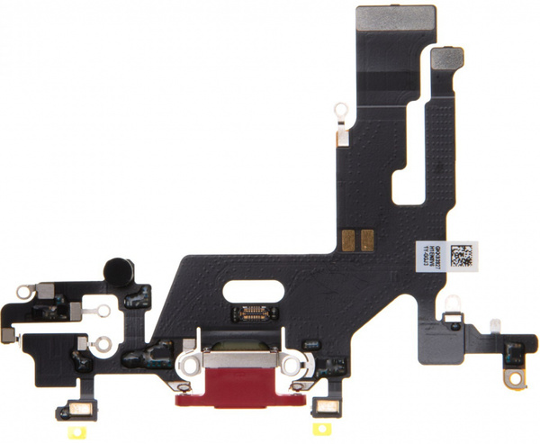 GŁOŚNIK FLEX CABLE ZŁĄCZE ŁADOWANIA  IPHONE 11 CZERWONY