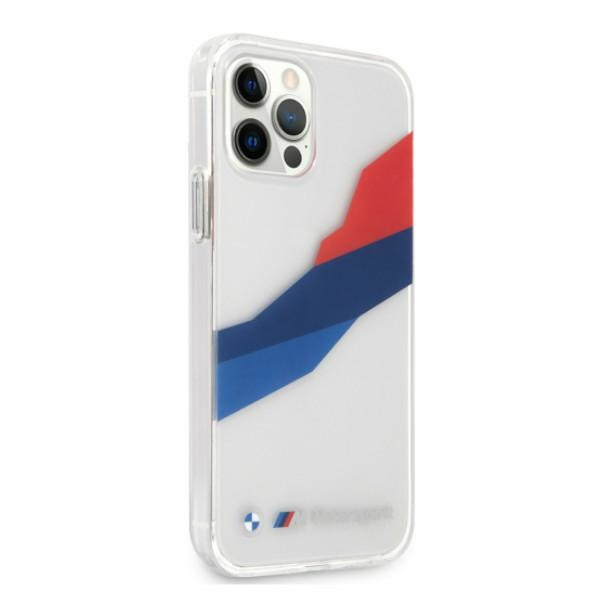 Etui BMW BMHCP12LSKTGT iPhone 12 Pro Max6,7" transparent hardcase Motorsport Tricolor