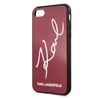 Karl Lagerfeld KLHCI8DLKSRE iPhone 7/8SE 2020 / SE 2022 czerwony/red hard case Signature Glitter