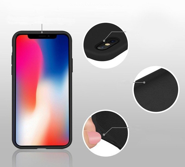 ETUI SILICONE CASE XIAOMI MI NOTE 10  CZARNY WYPRZEDAŻ