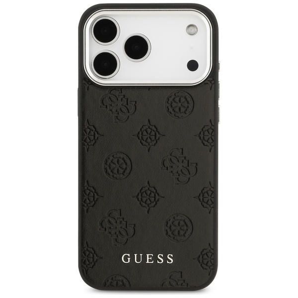 Etui Guess Peony Hot Stamp Script        MagSafe do iPhone 17 Pro Max czarny