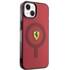 Etui Ferrari Translucent MagSafe na iPhone 14 - czerwone