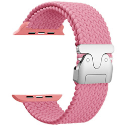 Pasek Beline Woven Nylon Parachute do Apple Watch 42/44/45/49mm różowy