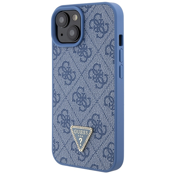 Guess GUHCP15SP4TDSCPB iPhone 15 / 14 / 13 6.1" niebieski/blue hardcase Crossbody 4G Metal Logo