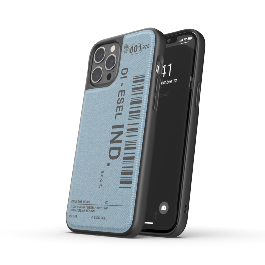 DIESEL MOULDED CASE DENIM FW20 IPHONE 11 PRO MAX CZARNY/NIEBIESKI