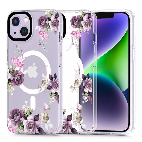 ETUI TECH-PROTECT MAGMOOD MAGSAFE APPLE IPHONE 14 SPRING FLORAL