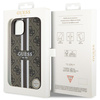 Guess GUHMP14SP4RPSW iPhone 14 / 15 / 13 6.1" brązowy/brown hardcase 4G Printed Stripes MagSafe