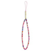 GUESS PENDANT GUSGGGP PHONE STRAP MULTI -COLORED PINK/MULTICOLOR PINK HEISHI BEADS