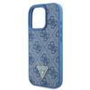 Guess GUHCP16LP4TDSCPB iPhone 16 Pro6.3" niebieski/blue hardcase Leather Metal Logo Strass Crossbody