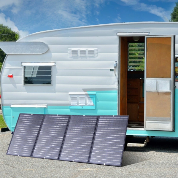 Choetech SC010 solar tourist charger, foldable, 160W - black