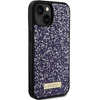Guess GUHCP15SPFGSBSP iPhone 15 / 14 / 13 6.1" fioletowy/purple hardcase Rhinestone Metal Logo