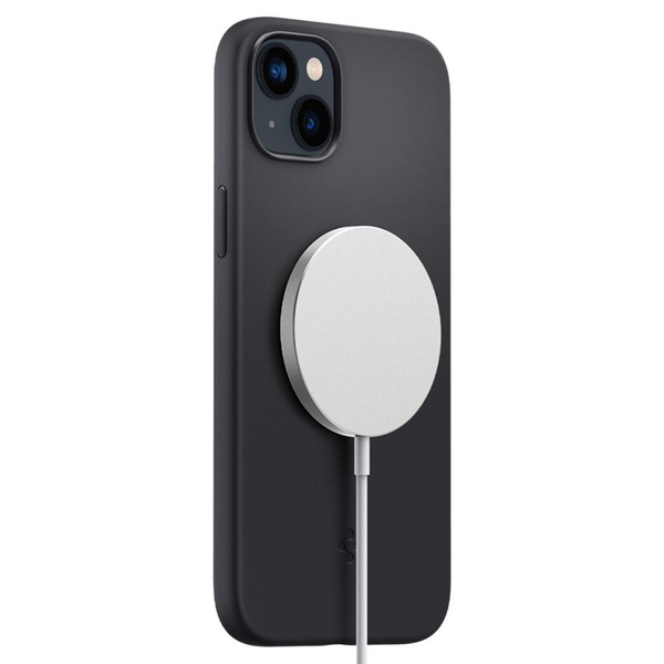 Etui Spigen Silicone Fit Mag z MagSafe na iPhone 14 Plus - czarne