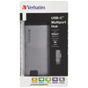 Verbatim Adapter Hub USB-C - USB-C/      3xUSB-A 3.0/HDMI/Eternet/SD/microSD aluminiowy/aluminum 49142