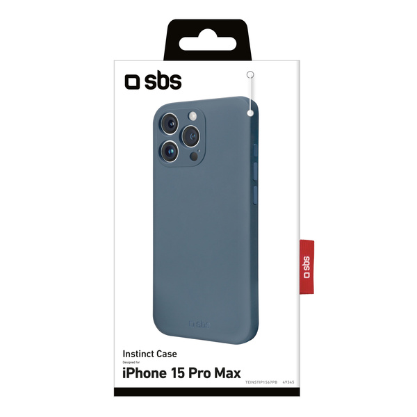 SBS Instinct etui na iPhone 15 Pro Max niebieskie