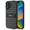 DKNY DKHCP16SPRTHSLK iPhone 16 6.1"      czarny/black hardcase Texture Pattern Tonal Stripe