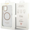 Guess GUHMP15MHTRMD iPhone 15 Plus/ 14 Plus 6.7" złoty/gold hard case Metal Outline Magsafe