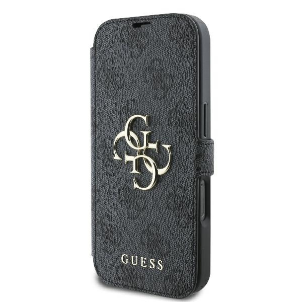 Guess GUBKP16L4GMGGR iPhone 16 Pro6.3" czarny/black book 4G Metal Logo