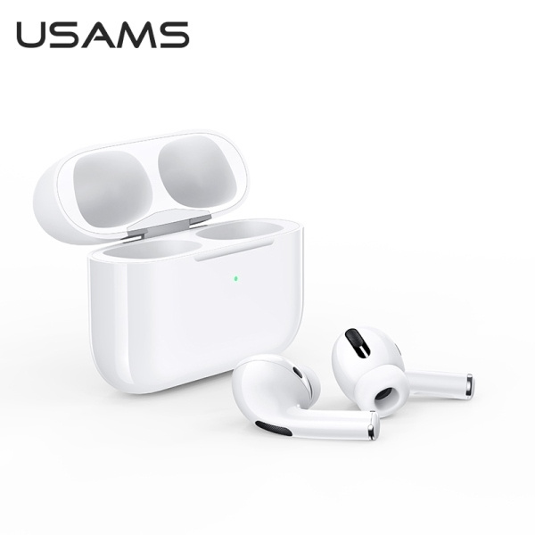 USAMS Słuchawki Bluetooth 5.0 TWS Emall Series bezprzewodowe biały/white BHUYM01 (US-YM001)