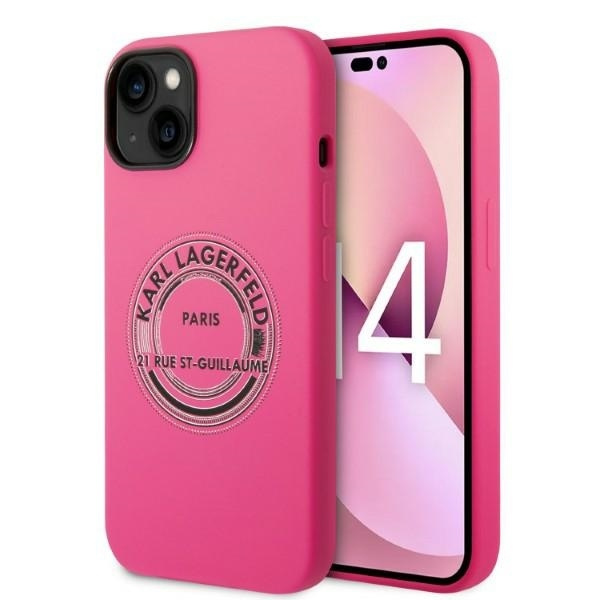 KARL LAGERFELD KLHCP14MSRSRSGRCF IPHONE 14 PLUS / 15 PLUS 6.7 "HARDCASE PINK / PINK SILICONE RSG