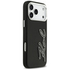 Etui Karl Lagerfeld FW Grained Signature Logo do iPhone 17 Pro Max czarny