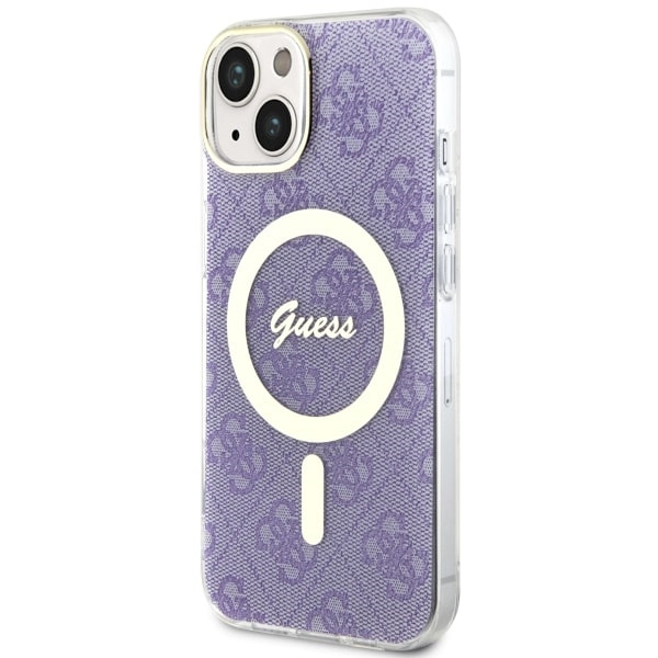 Guess GUHMP14MH4STU iPhone 14 Plus/ 15 Plus 6.7" purpurowy/purple hardcase 4G MagSafe