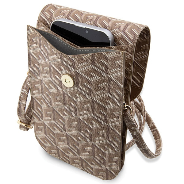 Guess Torebka GUWBHGCFSEW brązowy/brownGCube Stripe