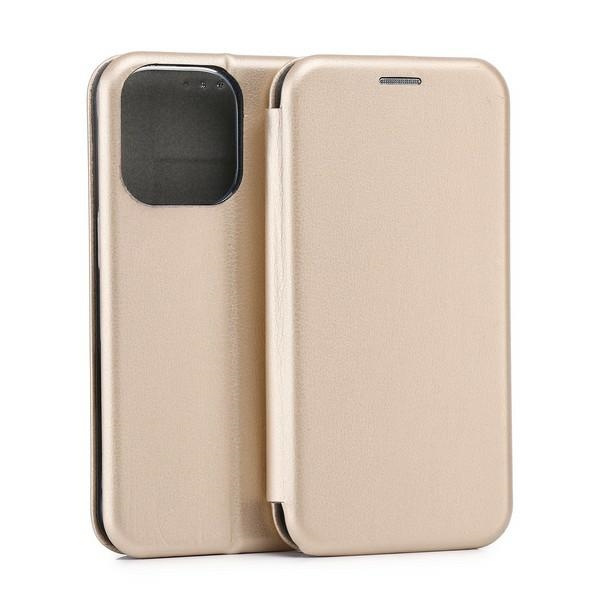 Beline Etui Book Magnetic iPhone 16 Pro 6.3" złoty/gold