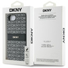 Etui DKNY Repeat Texture Pattern with    Tonal Stripe do iPhone 16e czarny