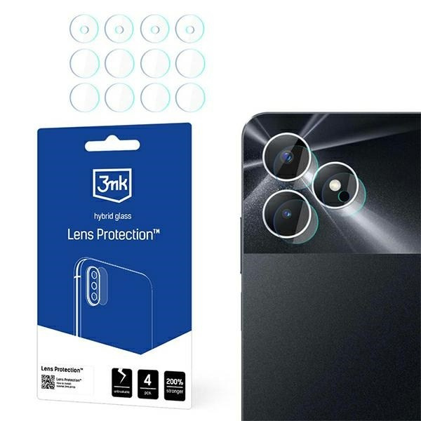 3MK LENS PROTECT REALME NOTE 50 CAMERA LENS PROTECTION 4PCS