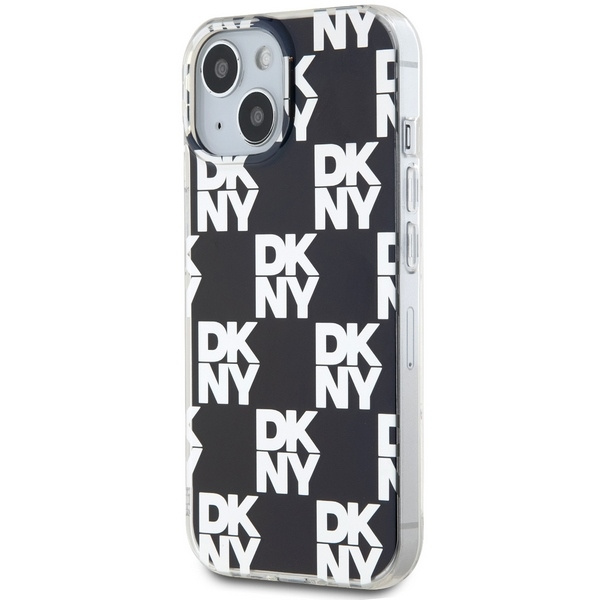 DKNY DKHCP15MHDLCEK iPhone 15 Plus /14 Plus 6.7" czarny/black hardcase IML Checkered Mono Pattern