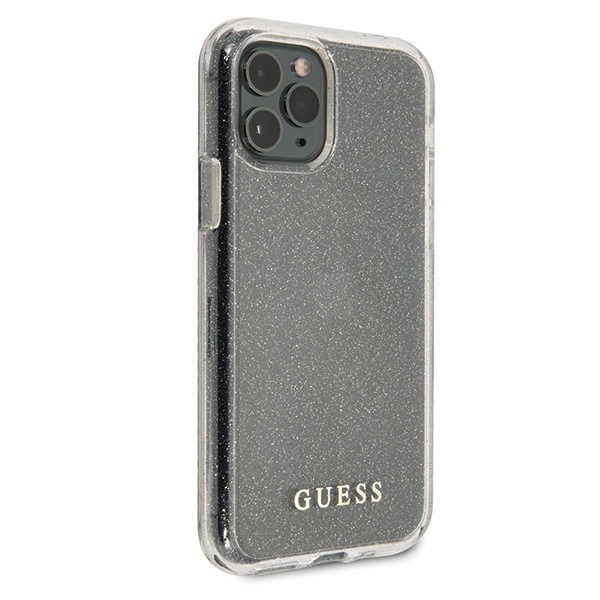 Guess GUHCN65PCGLSI iPhone 11 Pro Maxsrebrny/silver hard case Glitter