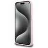 Etui Karl Lagerfeld Silicone Shadow       Metal Initial MagSafe do iPhone 15 Pro różowy