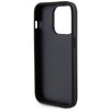 Guess GUHCP15LPSP4LGK iPhone 15 Pro 6.1" czarny/black hardcase Leather Perforated 4G Glitter Logo