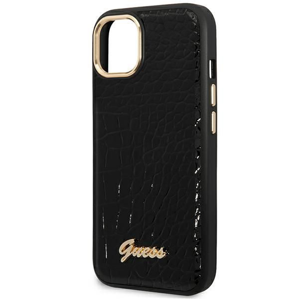 Guess GUHCP14MHGCRHK iPhone 14 Plus / 15 Plus 6.7" czarny/black hardcase Croco Collection