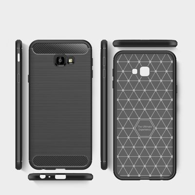 CASE ETUI CARBON LUX CZARNY SAMSUNG GALAXY J4 2018