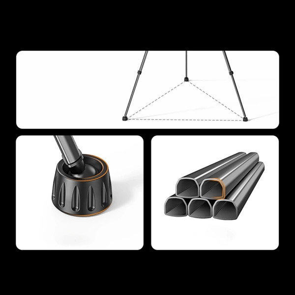Professional Ugreen LP661 tripod for smartphones and cameras - black and gray