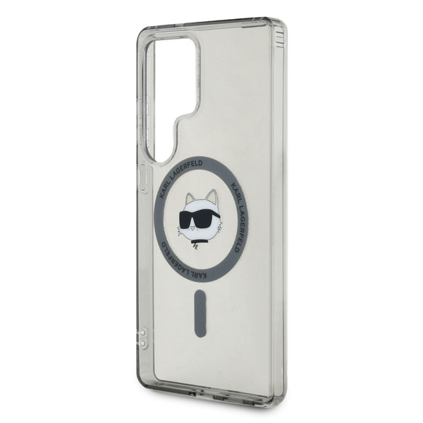 Etui Karl Lagerfeld Button Choupette      Head Printed Logo MagSafe Samsung Galaxy S25 Ultra czarny