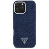 Etui Guess Denim Triangle Logo MagSafe   do iPhone 16 Pro Max niebieski