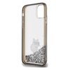 Etui Karl Lagerfeld Liquid Glitter Choupette na iPhone 11 / Xr - przezroczyste