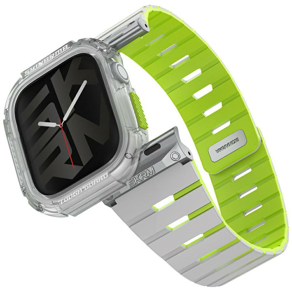 Pasek+etui Skinarma Gemini do Apple      Watch 42mm niteglow