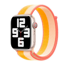 APPLE STRAP APPLE WATCH ML2Y3AM/A SPORT LOOP 45MM MAIZE/WHITE ORIGINAL SEAL