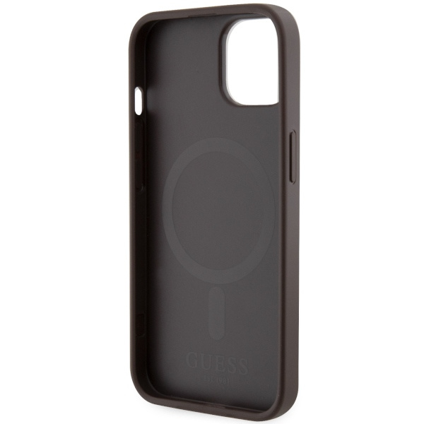 Guess GUHMP14SHGCFSEW iPhone 14 / 15 /13 6.1" brązowy/brown hardcase GCube Stripes MagSafe