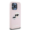 KARL LAGERFELD KLHMP15XSKCHPPLP IPHONE 15 PRO MAX 6.7" RÓŻOWY/PINK HARDCASE SILICONE KARL & CHOUPETTE MAGSAFE