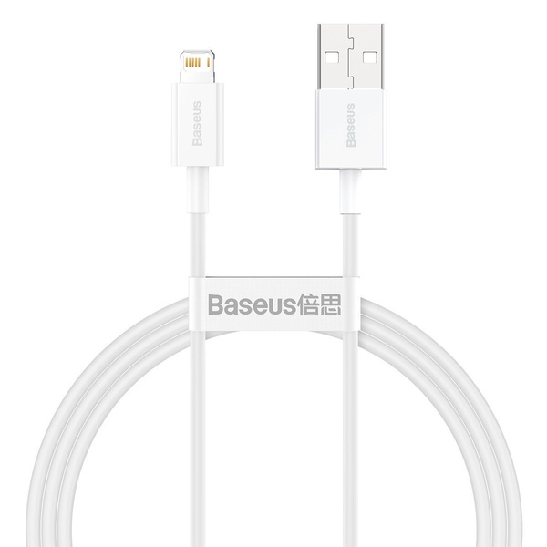 BASEUS SUPERIOR SERIES CABLE USB TO LIGHTNING, 2.4A, 1M (WHITE)