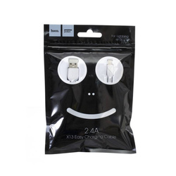 HOCO USB CABLE LIGHTNING X13 1M 2.4A WHITE